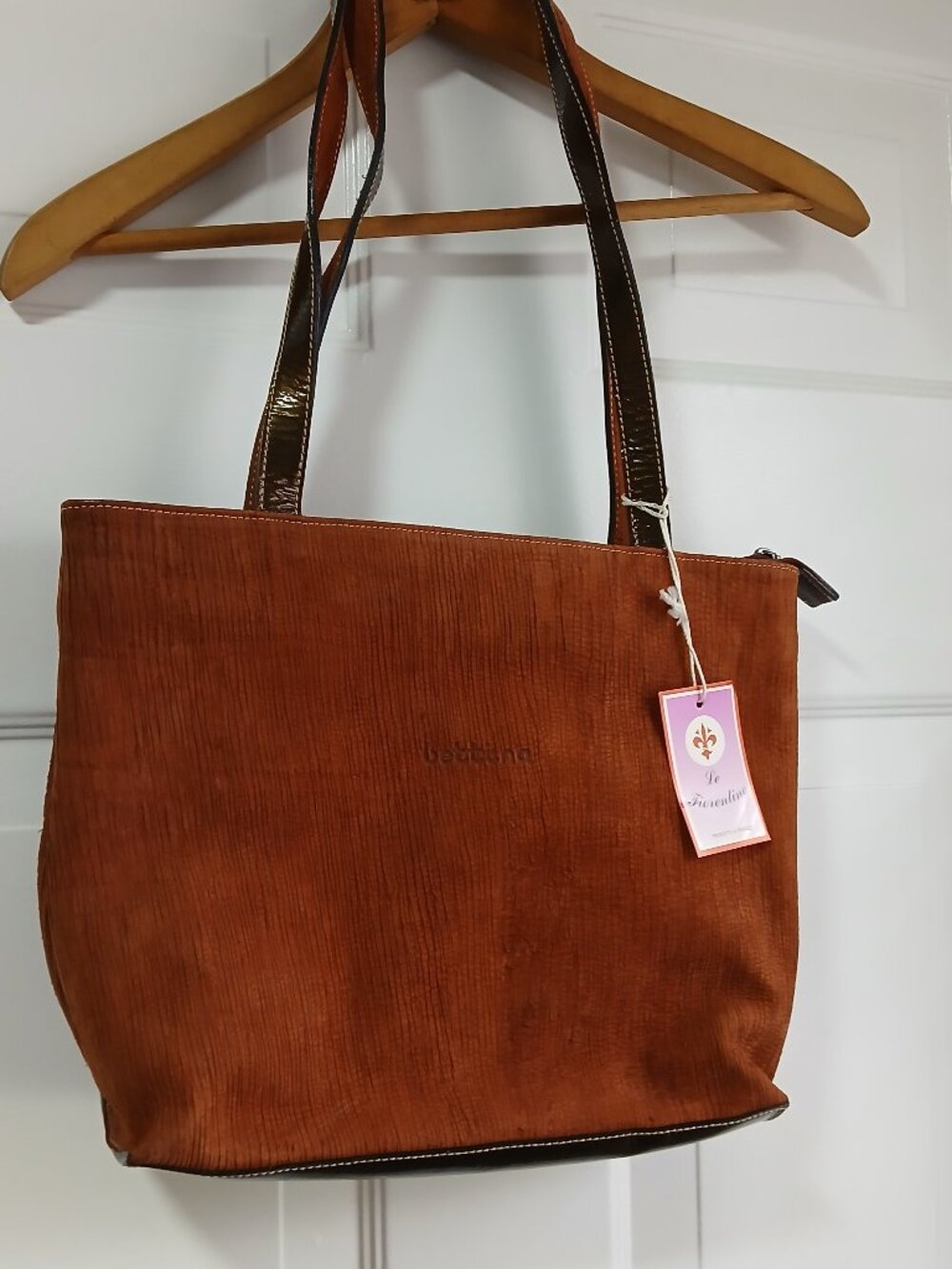 NWT bettina Le Florentine Leather Shoulder Tote